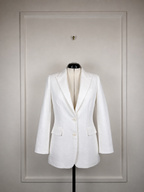 Sly010 Cotton Linen Blazer White Sz. 42 DE (44 FR)