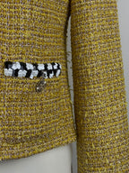 Chanel 2023 Tweed Jacket Gold Yellow Sz. 34 DE (36 FR)