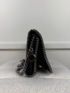 Stella McCartney Falabella Tasche Klein – Dunkelblau/Silber