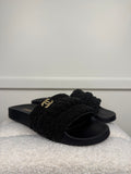 Chanel Slides with Beads Black Sz. 40 EU