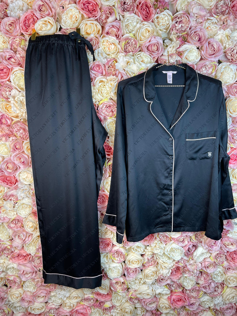 Victoria's Secret Pijama Set Black Sz. XL