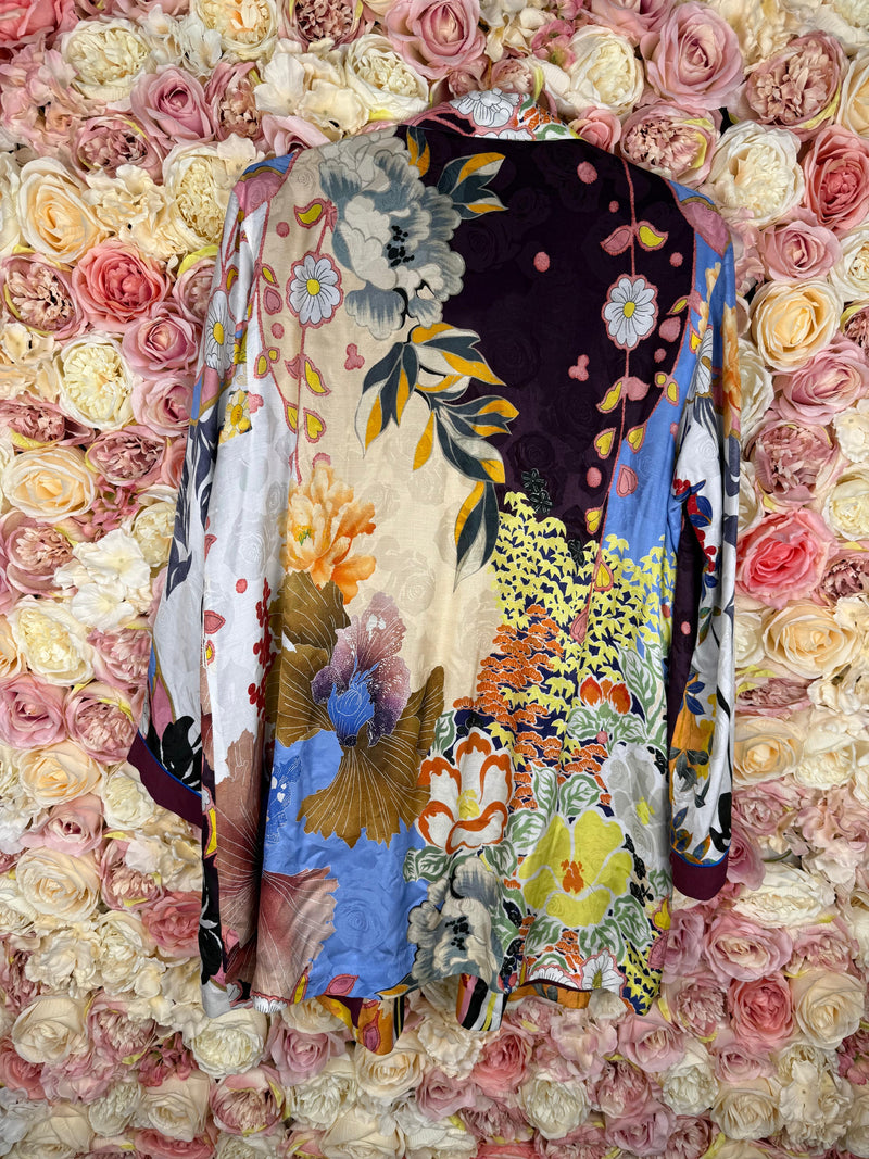 Etro Silk Blazer Jacket Multicolour