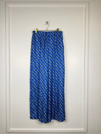 Max Mara Silk Pants Blue Multi Sz. 38 DE