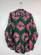 Zimmermann Bluse mit Blumenprint – Grün/Pink – Gr. M (1)