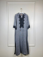 Ermanno Scervino Linen Tunic with Lace Details Grey Sz. M
