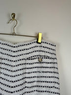 Chanel S23 Tweed Pants White Blue Sz. 42 DE (44 FR)