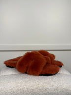 Hermès Fluffy Oran Sandals Light Red Sz. 39 EU