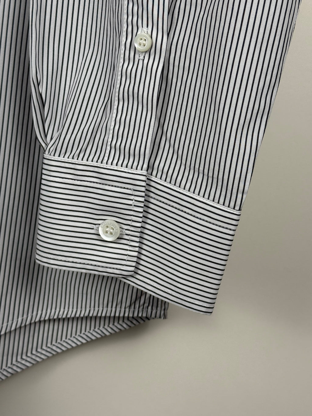 Balenciaga Oversized Striped Shirt Black White Sz. 36 DE (38 FR)