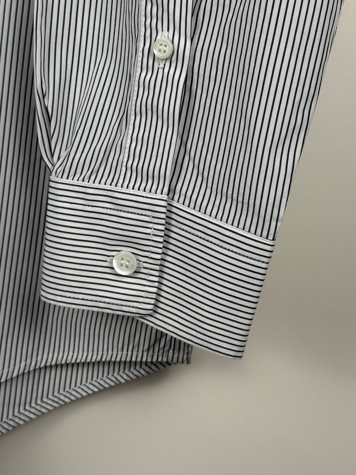 Balenciaga Oversized Striped Shirt Black White Sz. 36 DE (38 FR)