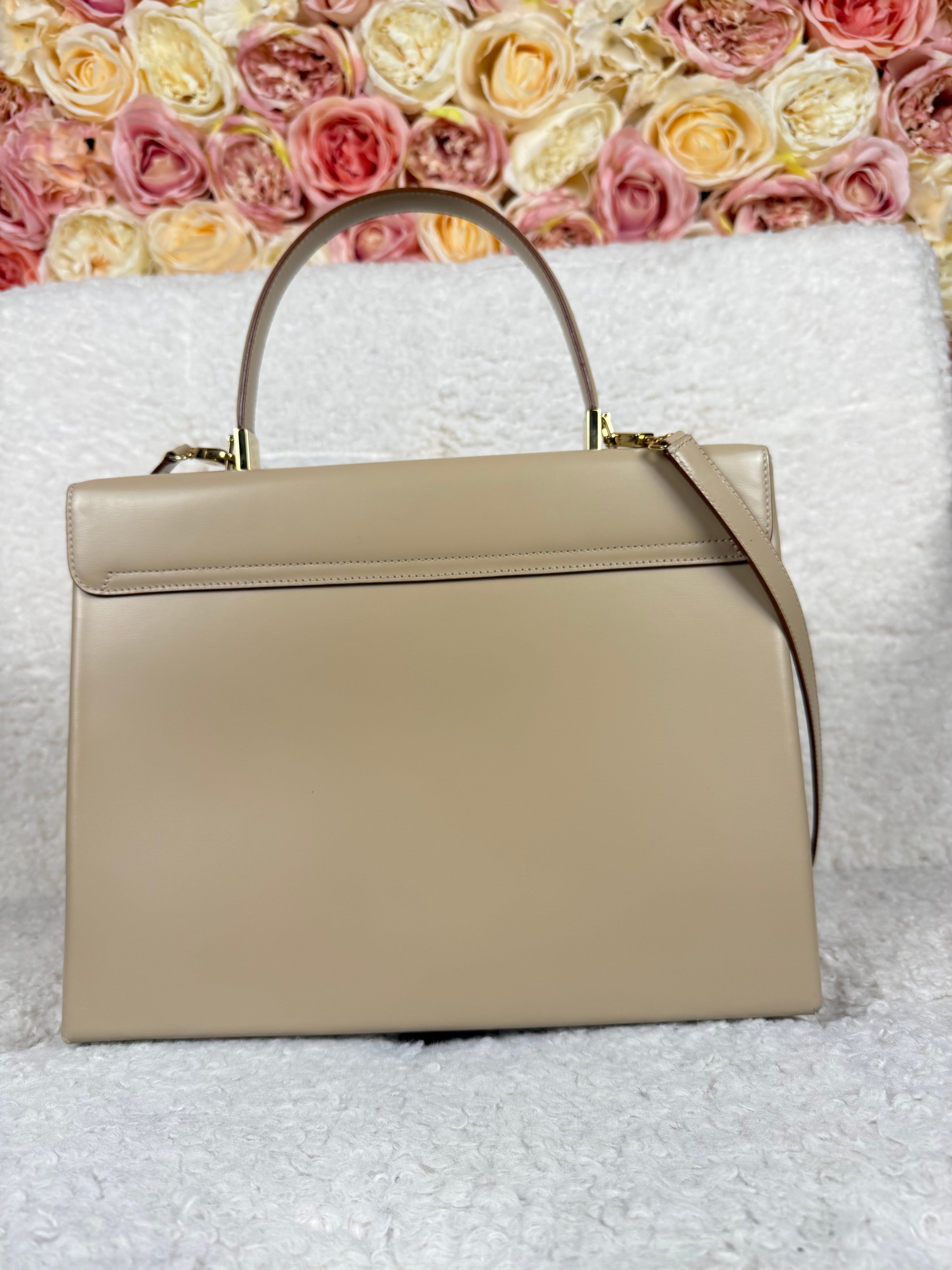 Ferragamo Top Handle Bag Beige