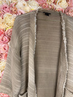Avant Toi Cotton Cardigan Taupe