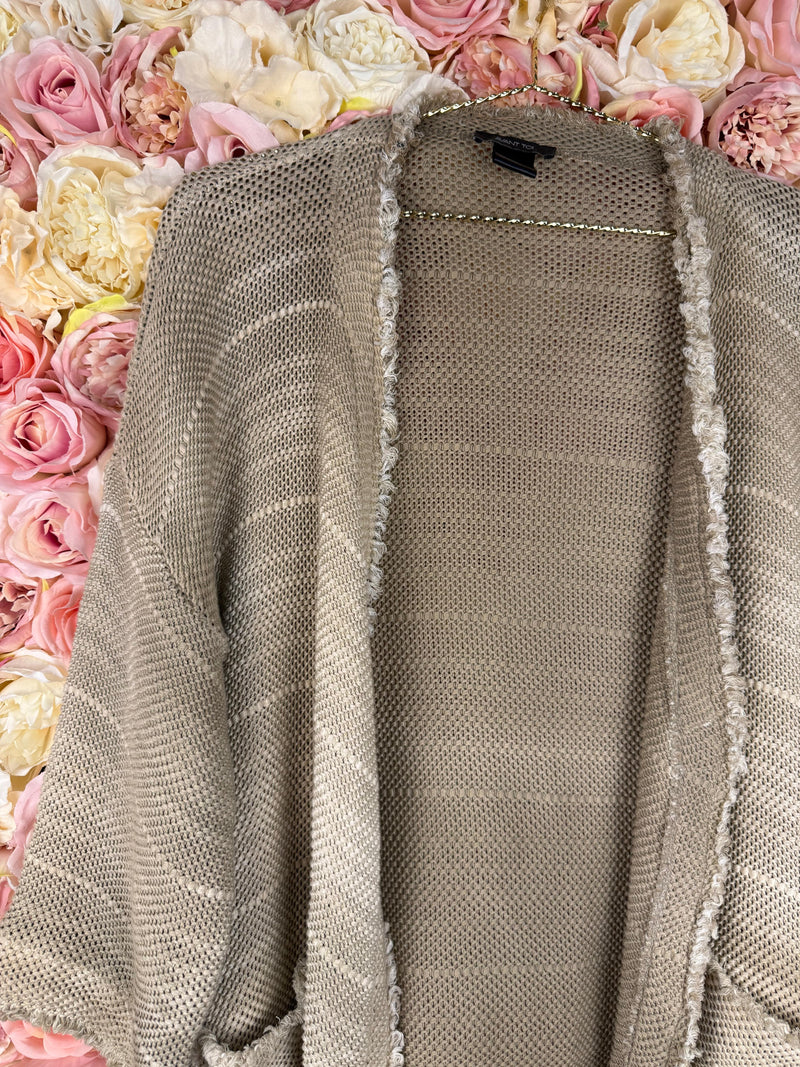 Avant Toi Cotton Cardigan Taupe