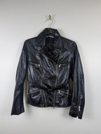 Jil Sander Lederjacke – Schwarz – Gr. 34 DE