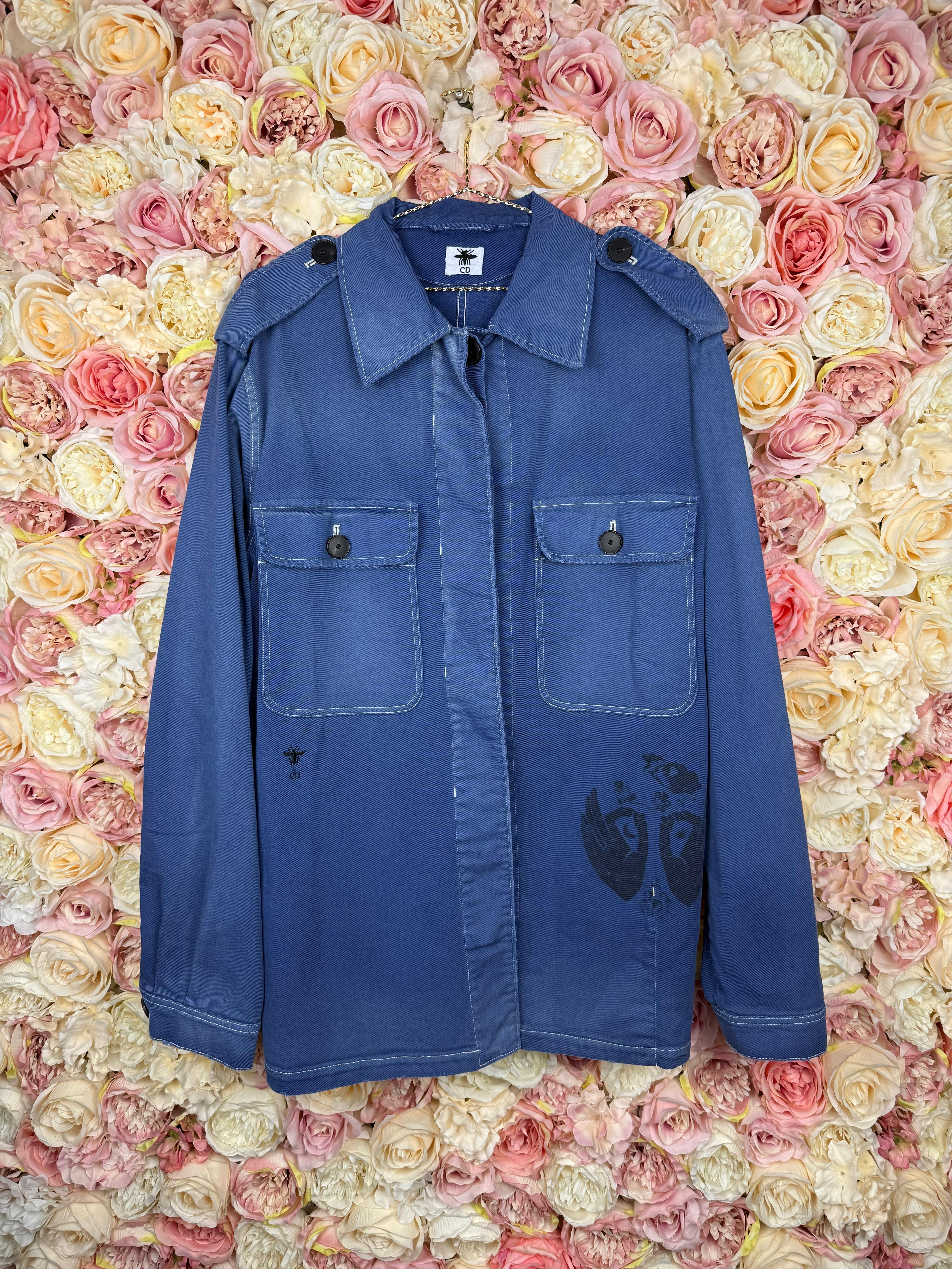 Christian Dior Jacket Runway 17 Blue Sz. 42 DE (44 FR)