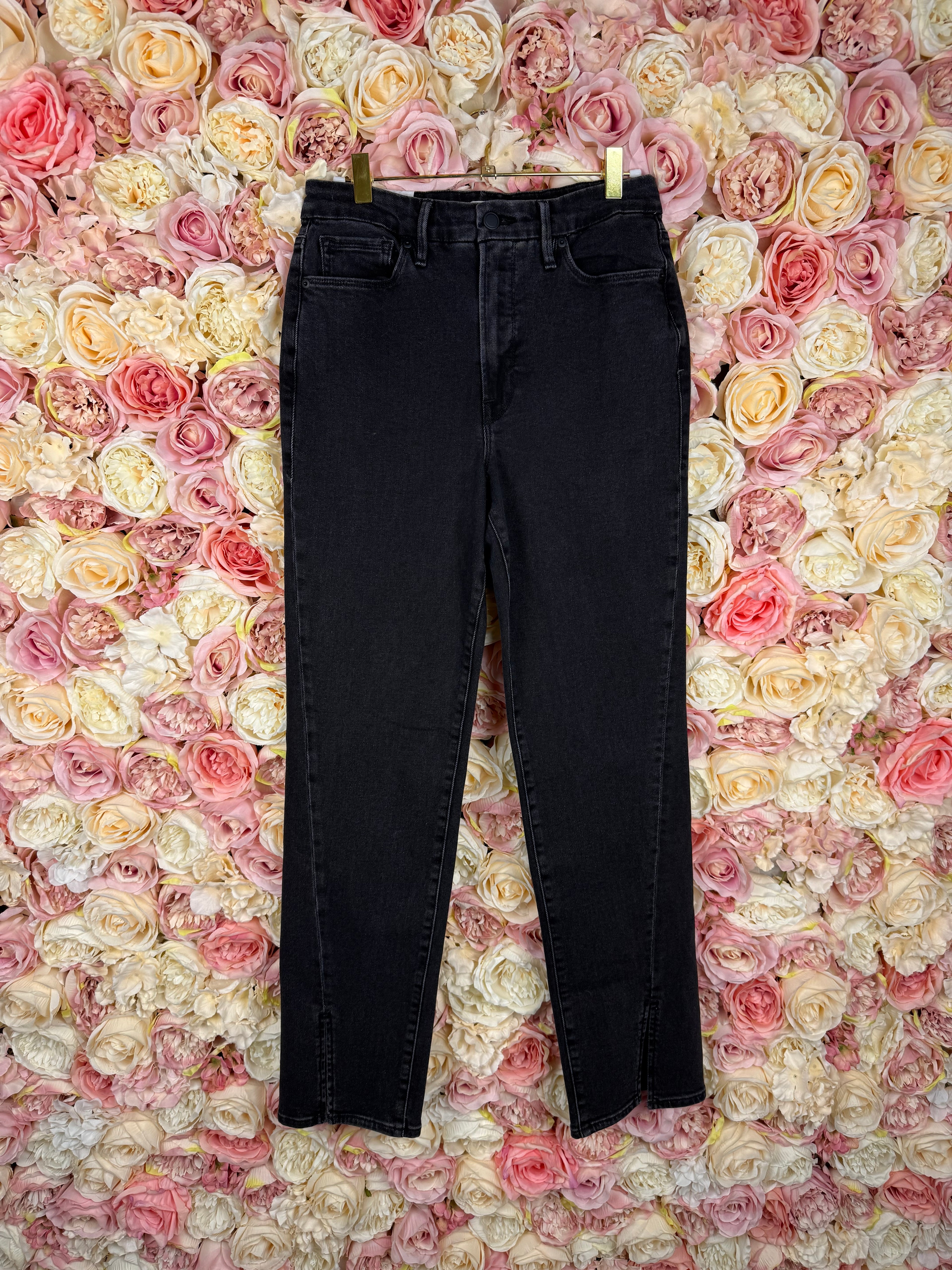 Good American "Good Boy" Jeans Dark Grey Sz. 2/26