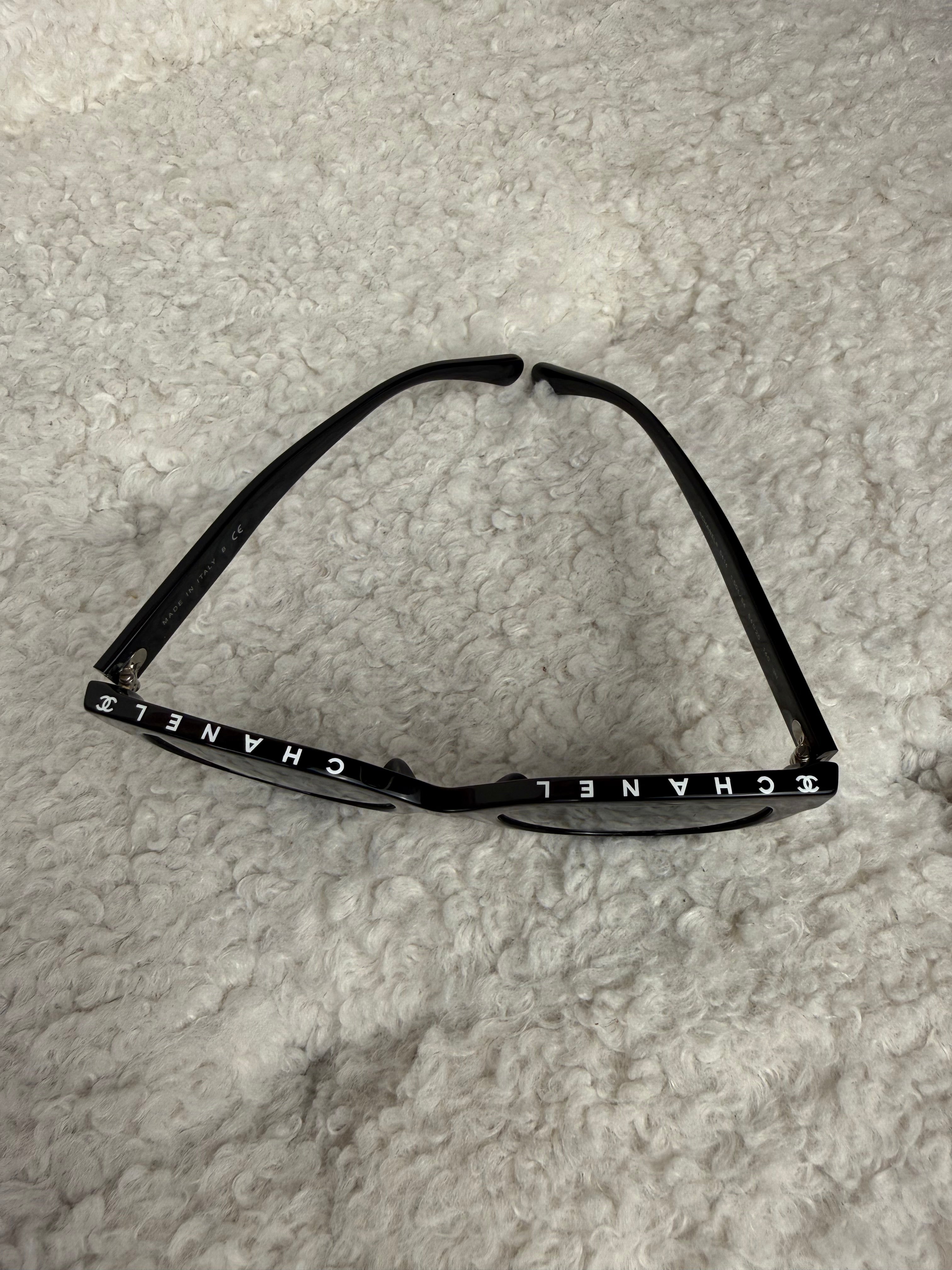 Chanel Butterfly Sunglasses Black