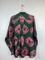 Zimmermann Bluse mit Blumenprint – Grün/Pink – Gr. M (1)