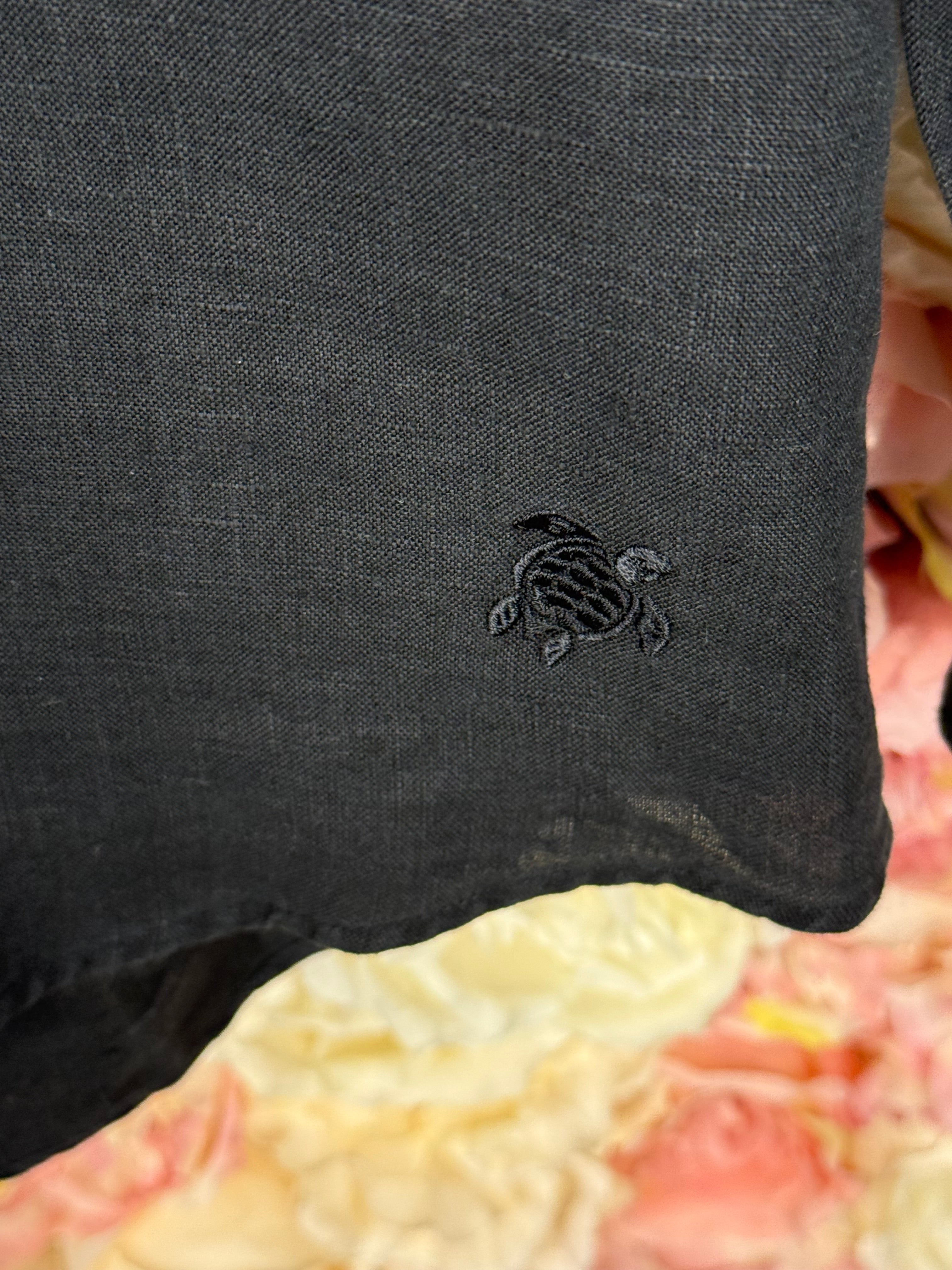 Vilebrequin Linen Blouse Black Sz. L