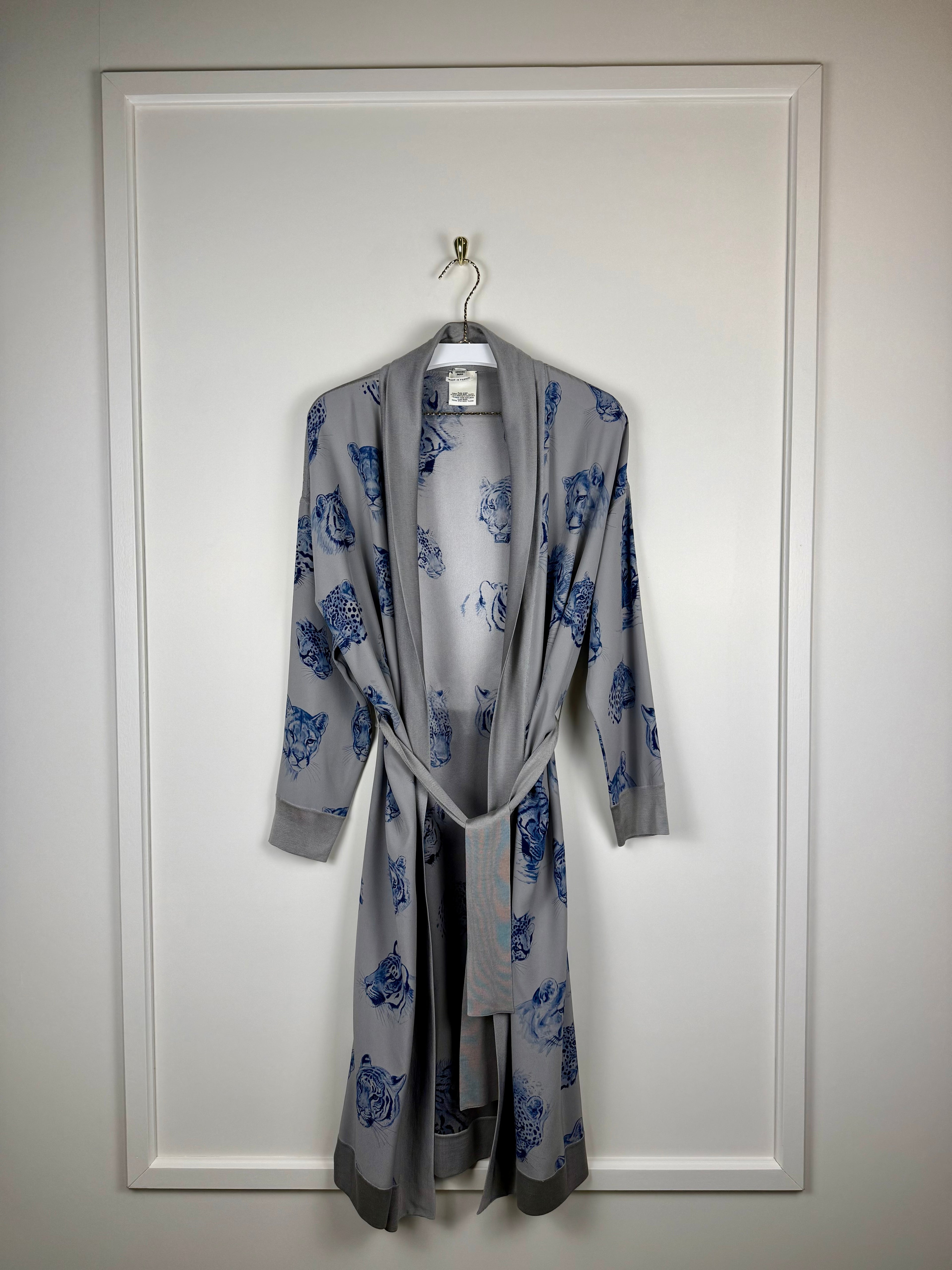 Hermès Silk Cardigan Grey Sz. 36 DE (38 FR)