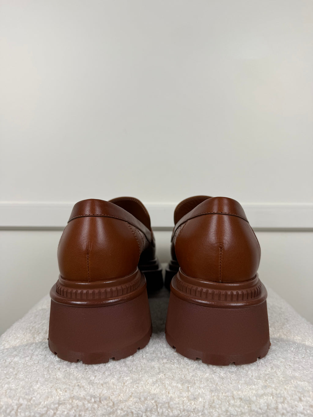 Chanel Loafers aus Leder – Cognac – Gr. 39 EU