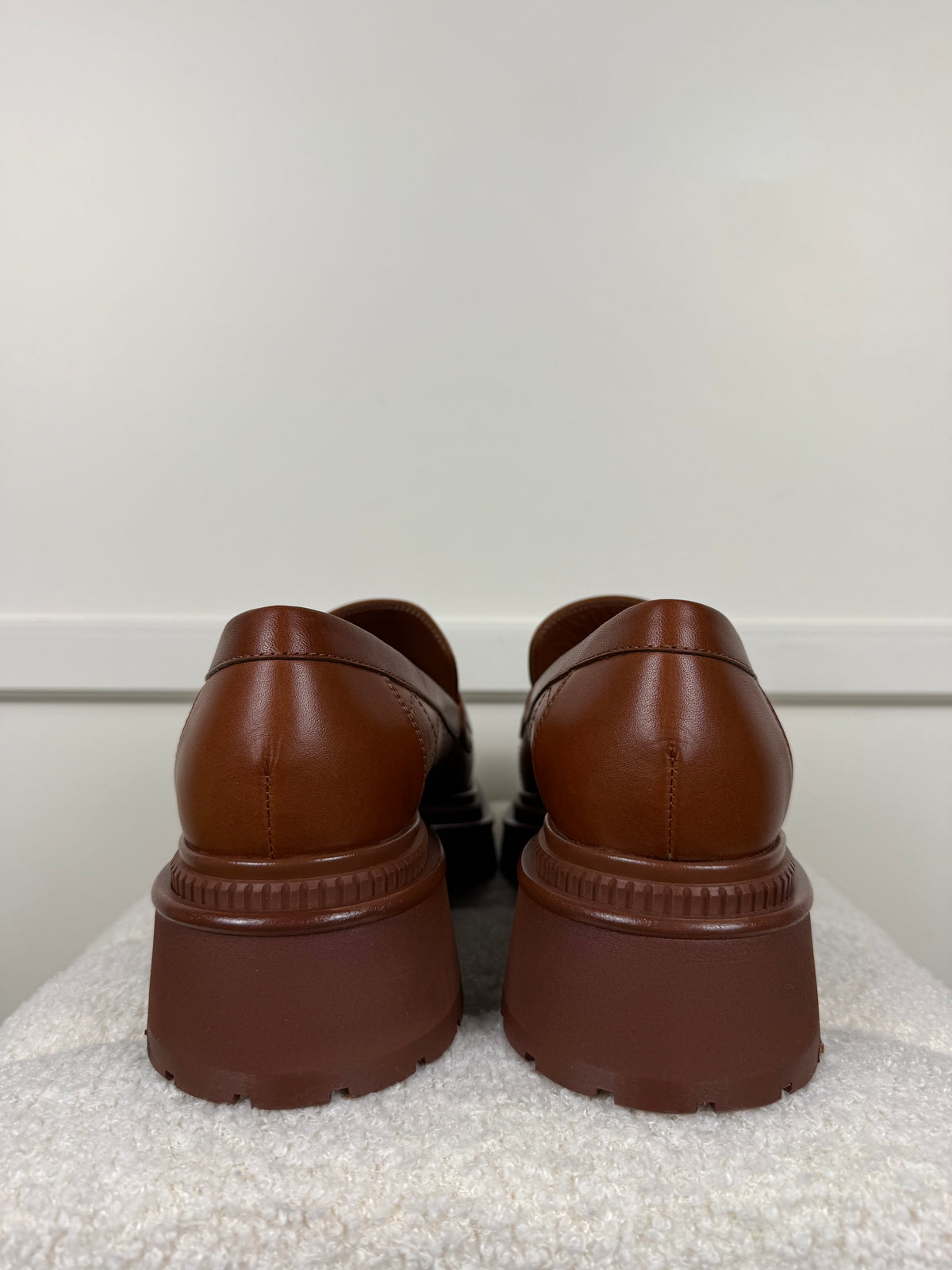 Chanel Loafers aus Leder – Cognac – Gr. 39 EU