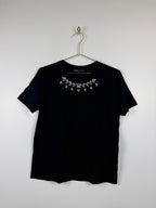 Maje T-Shirt mit Strass – Schwarz – Gr. S (1)