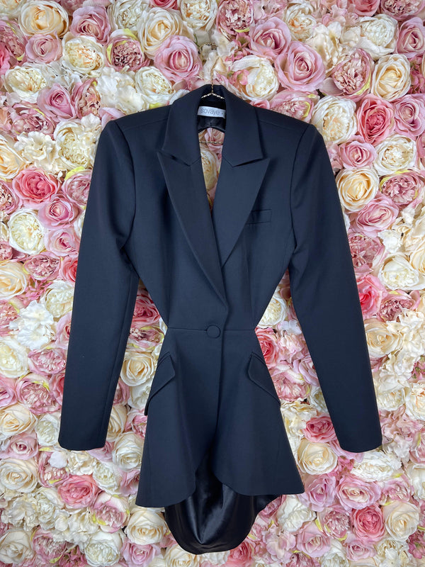Sovaye Blazer Open in the Back Black Sz. S