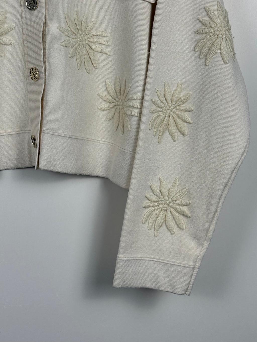 Sandro Jäcklein with floral embroidery – Cream – Size S (1)