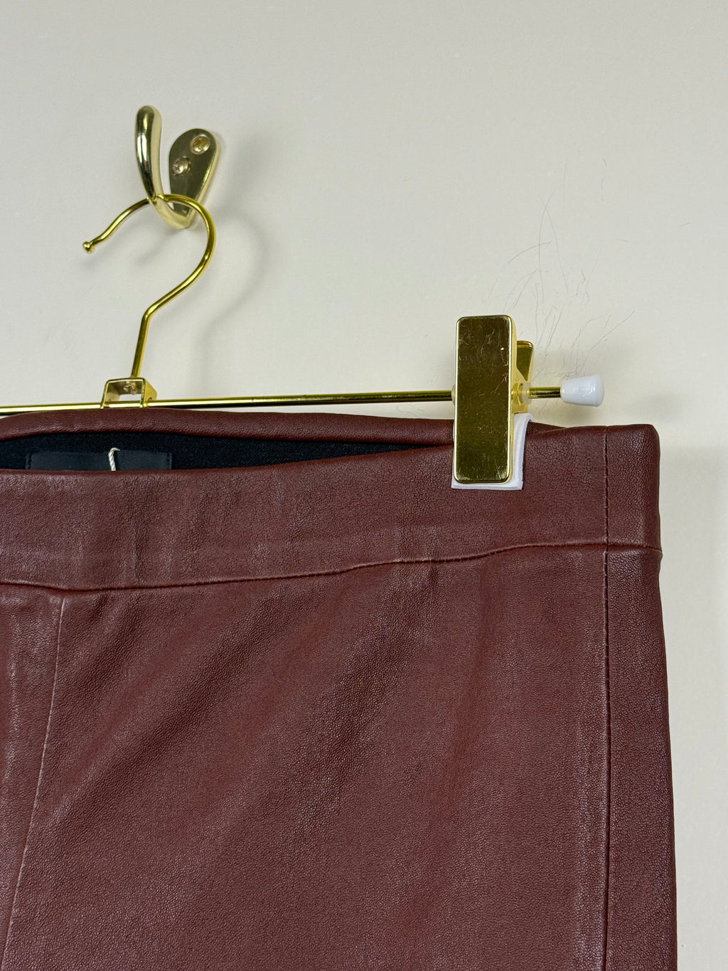 Theory Leather Leggings Bordeaux Sz. S