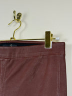 Theory Leather Leggings Bordeaux Sz. S