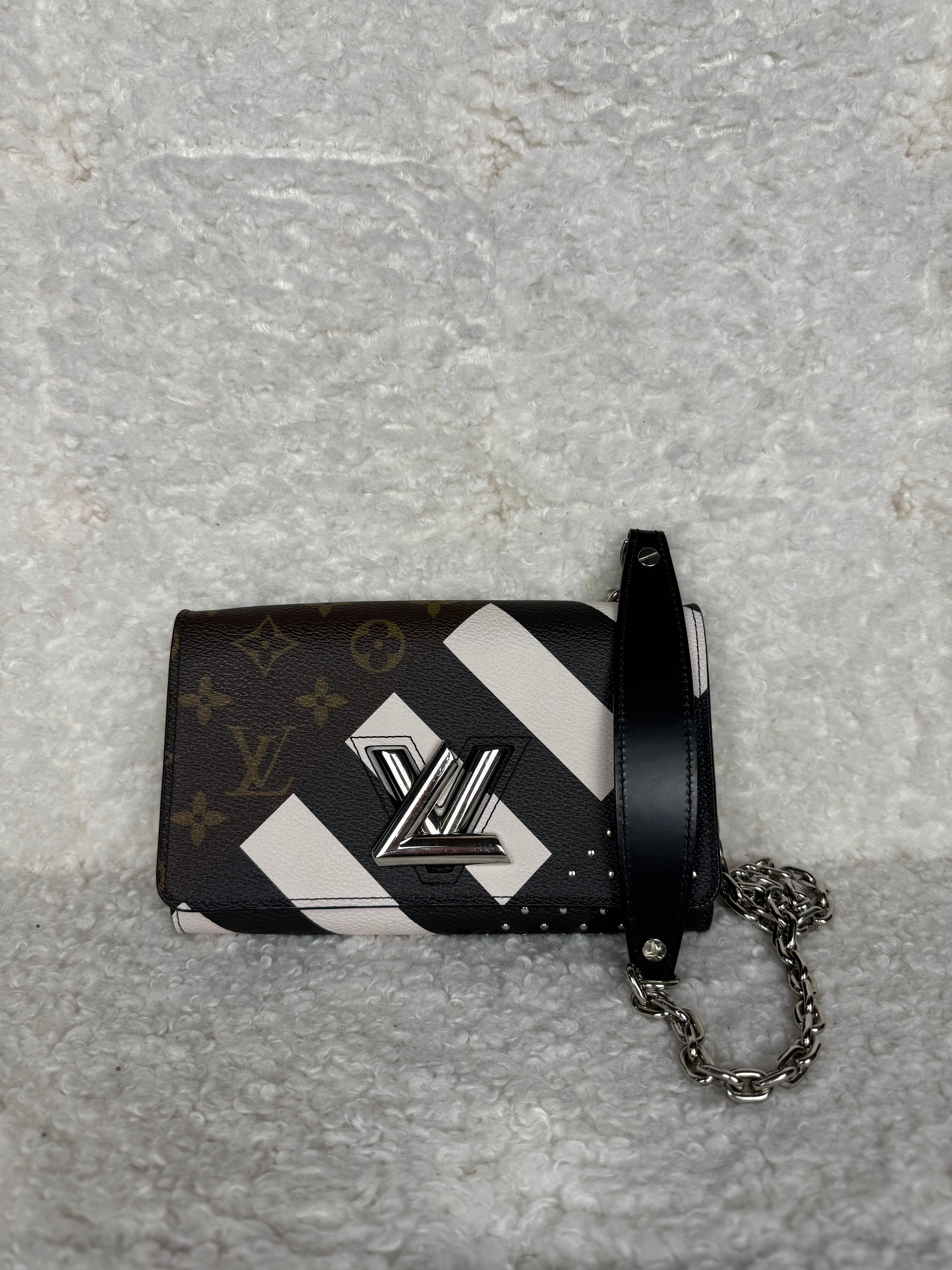 Louis Vuitton Twist Chain BB Bag Brown Black Multi