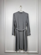 A.P.C. Kariertes Kleid – Weiss/Schwarz – Gr. 38 DE (40 FR)