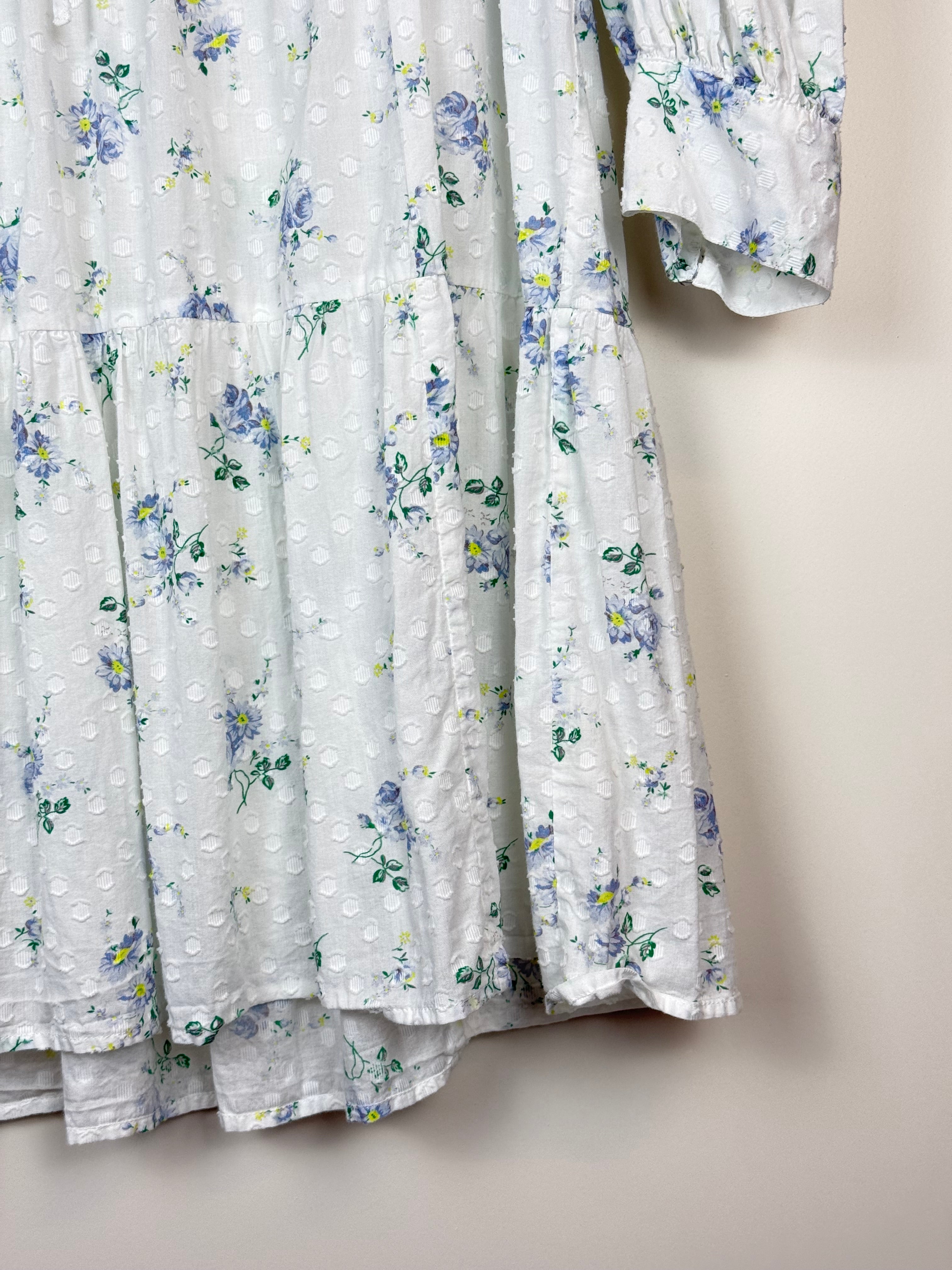 LoveShackFancy Cotton Dress White Multi Sz. M