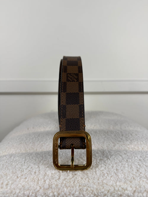 Louis Vuitton Gürtel Damier Ebene – Braun – Gr. 85 cm