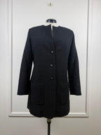 Chanel 21C Tweed Mantel – Schwarz – Gr. 42 DE (44 FR)