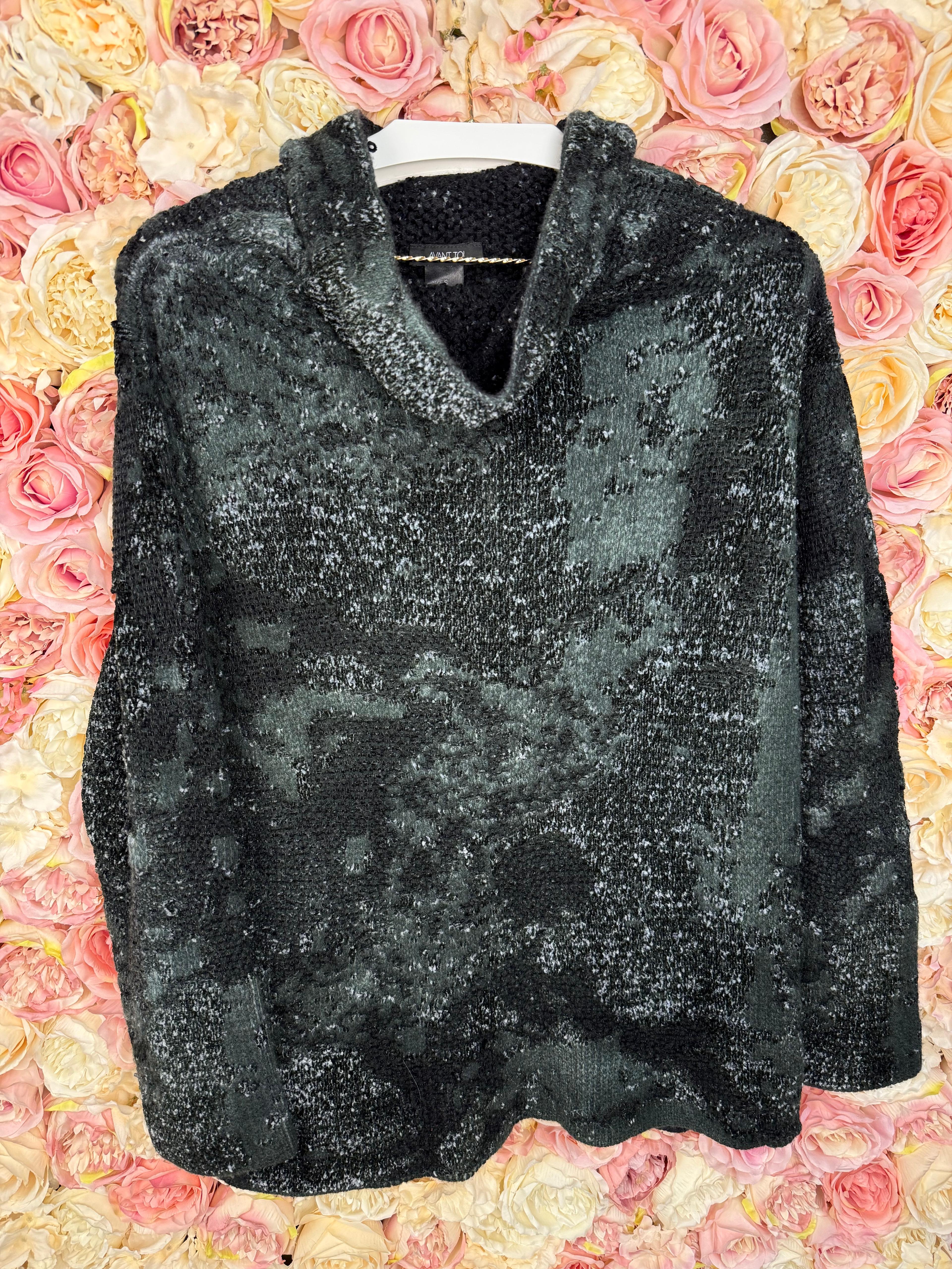 Avant Toi Turtle Neck Sweater Silk Mix Green Sz. S