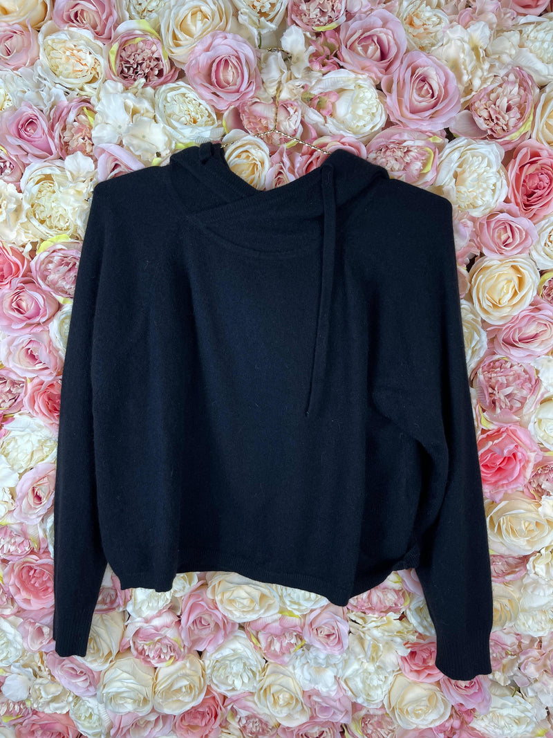 Monrow Cashmere Sweater Grey & Black Sz. S