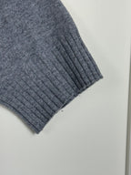 Malo Kurzarm-Rollkragenpullover – Grau – Gr. L
