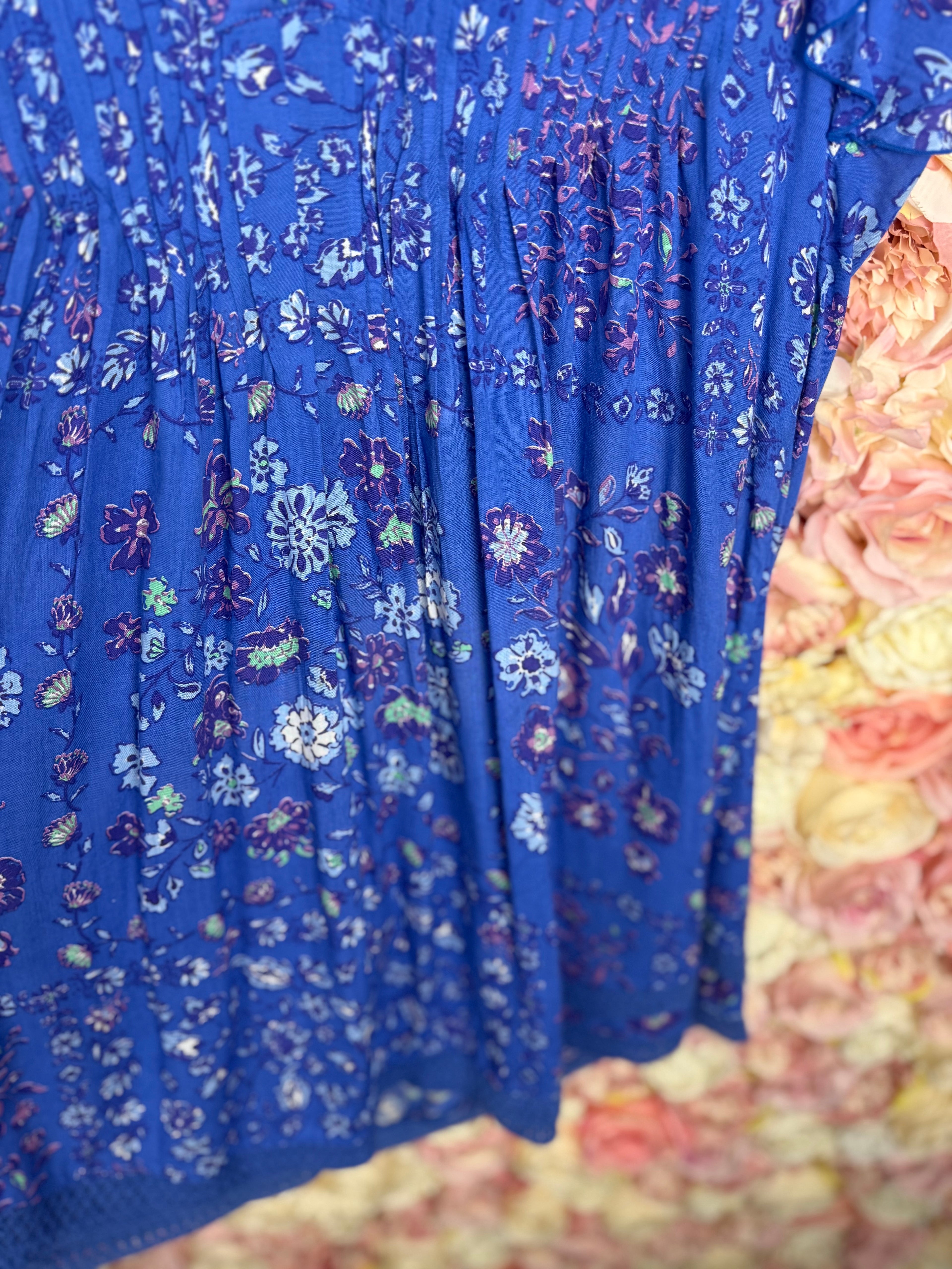 Poupette St. Barth Dress Blue Multi Sz. XS