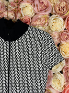 Valentino Stretch Dress Black White Sz. M