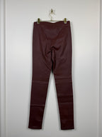 Theory Leather Leggings Bordeaux Sz. S