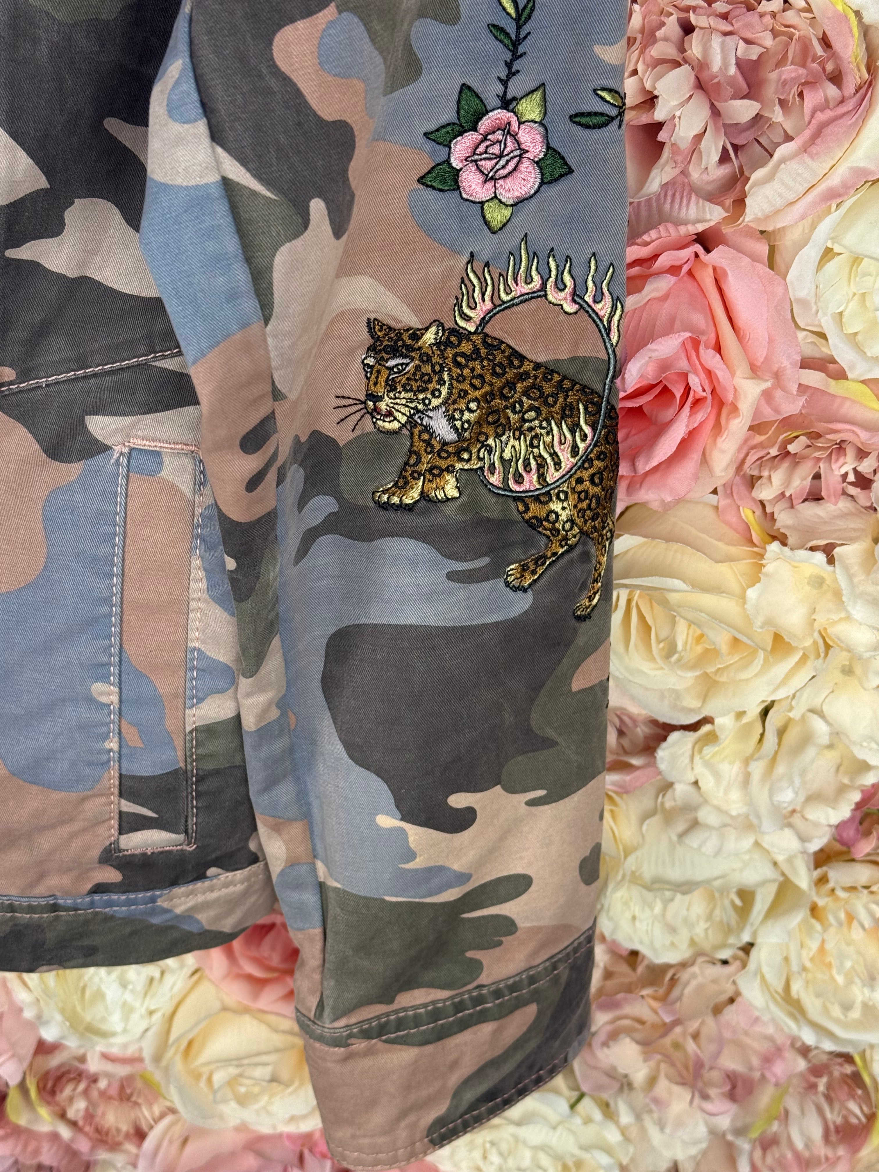 Zadig & Voltaire Jeans Jacket Camouflage Multi Sz. L