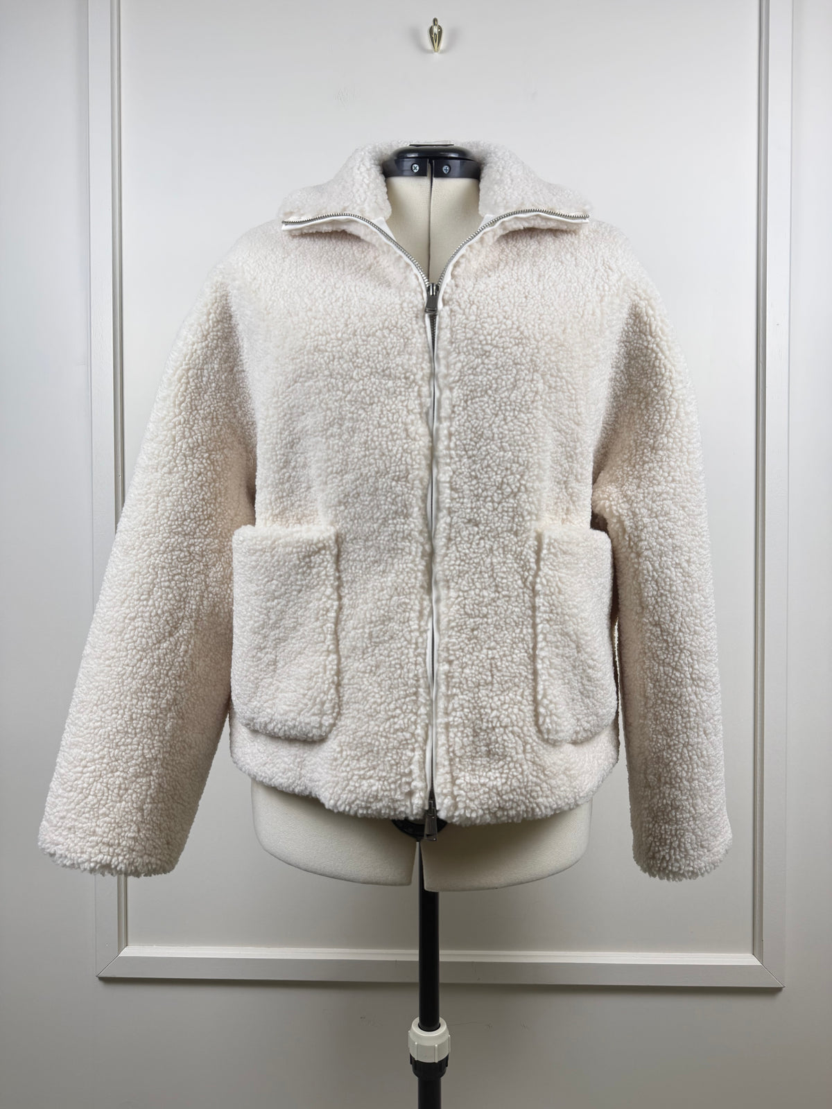 Betta Corradi Teddy-Jacke – Weiss – Gr. M
