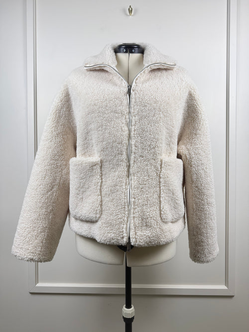 Betta Corradi Teddy-Jacke – Weiss – Gr. M