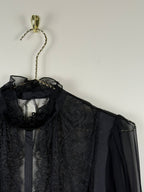 Alberta Ferretti Kleid mit Spitze – Schwarz – Gr. 36 DE (40 IT)