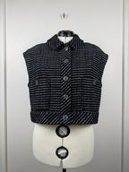 Chanel 23P Tweed Vest – Black/Silver – Size 40 DE (42 FR)