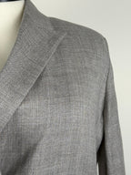 L'Essage Journal Standard Blazer 100% Ramie Grey Sz. L