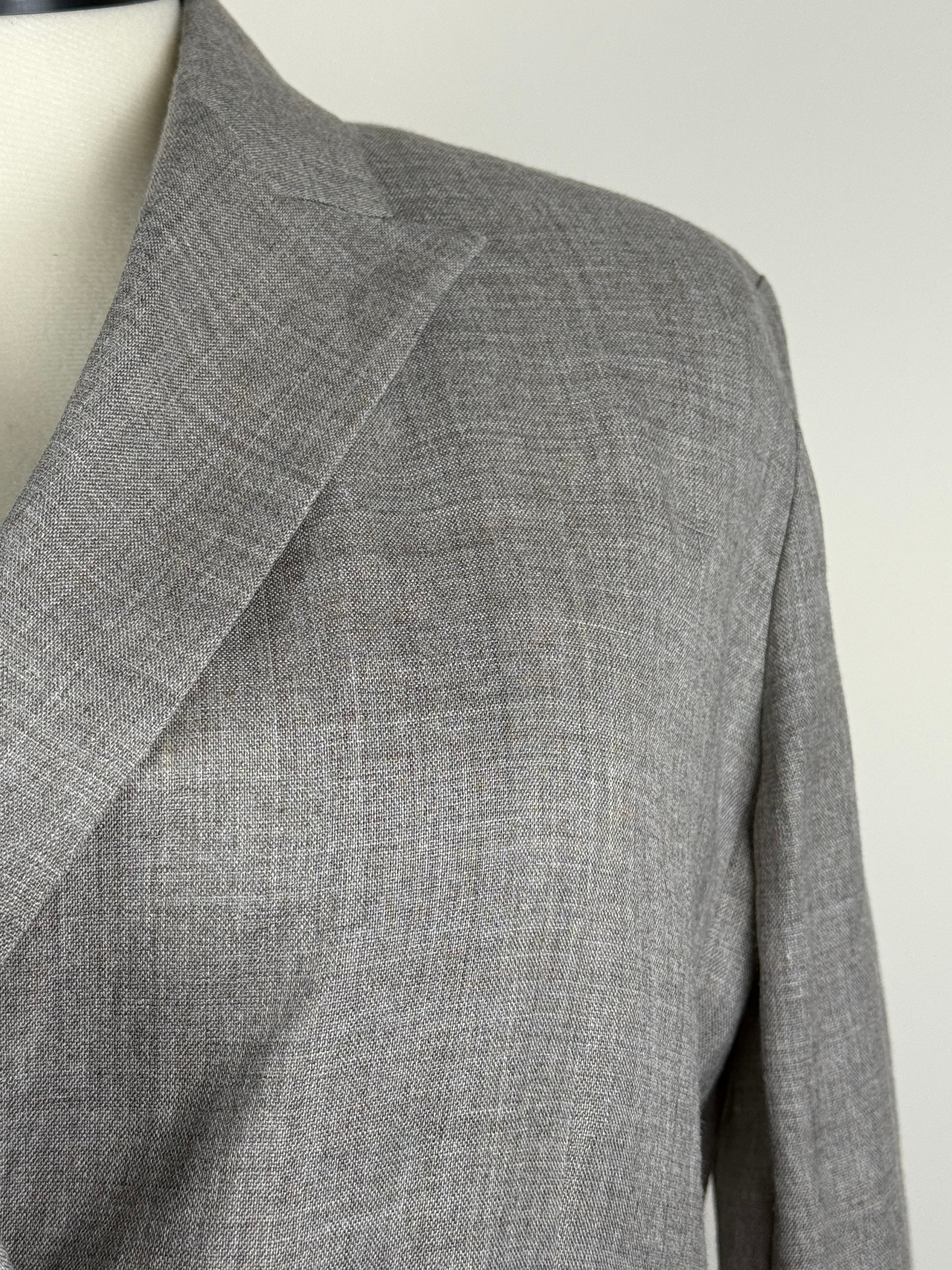 L'Essage Journal Standard Blazer 100% Ramie Grey Sz. L