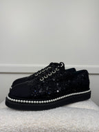 Chanel Sequins Shoes Black Sz. 39 EU