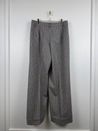 'S Max Mara Hahnentritt-Hose – Braun/Mehrfarbig – Gr. 40 DE